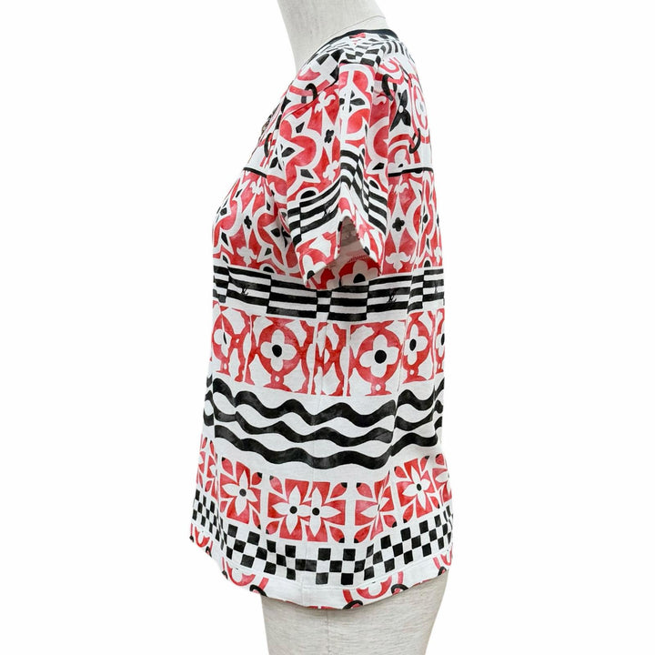 Excellent LOUIS VUITTON Short sleeve T-shirt white cotton Women XS