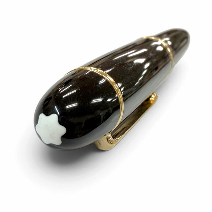 Very Good MONTBLANC fountain pen Meisterstück 149 white star black 14K mens