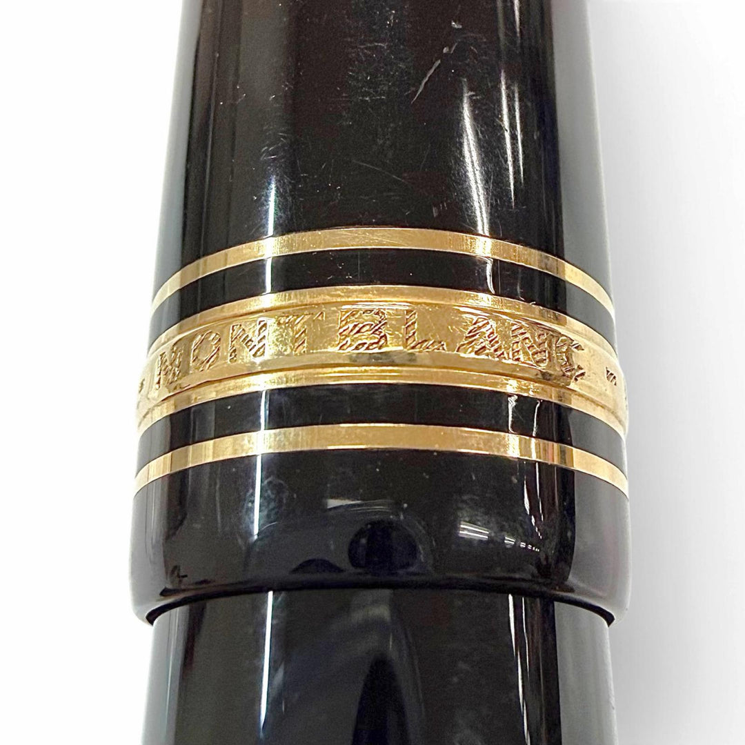 Very Good MONTBLANC fountain pen Meisterstück 149 white star black 14K mens