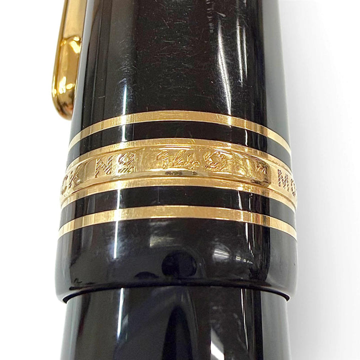 Very Good MONTBLANC fountain pen Meisterstück 149 white star black 14K mens