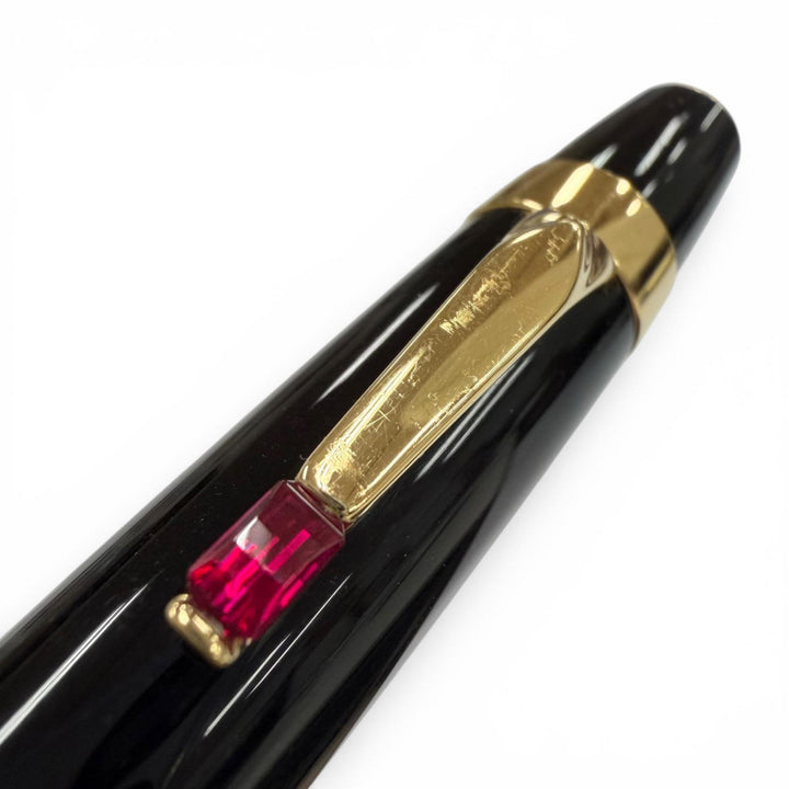 Very Good MONTBLANC mechanical pencil Boheme black Red Gemstone mens