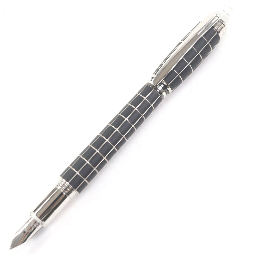 Excellent MONTBLANC fountain pen Starwalker Metal Rubber Windowpane