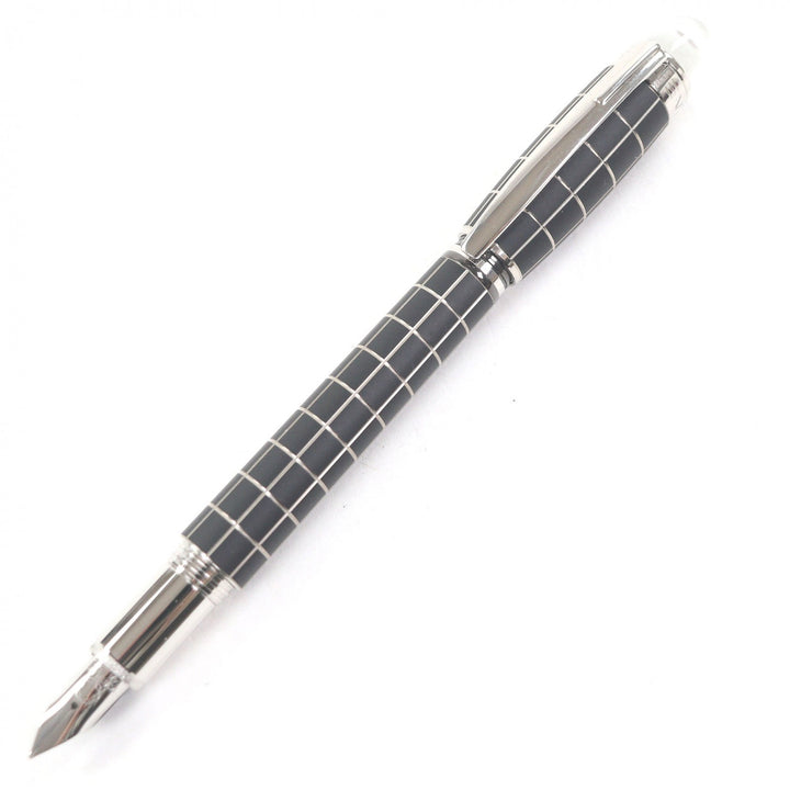 Excellent MONTBLANC fountain pen Starwalker Metal Rubber Windowpane