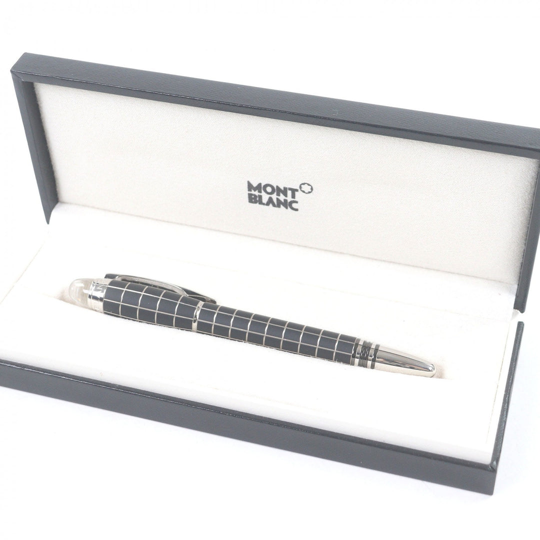 Excellent MONTBLANC fountain pen Starwalker Metal Rubber Windowpane