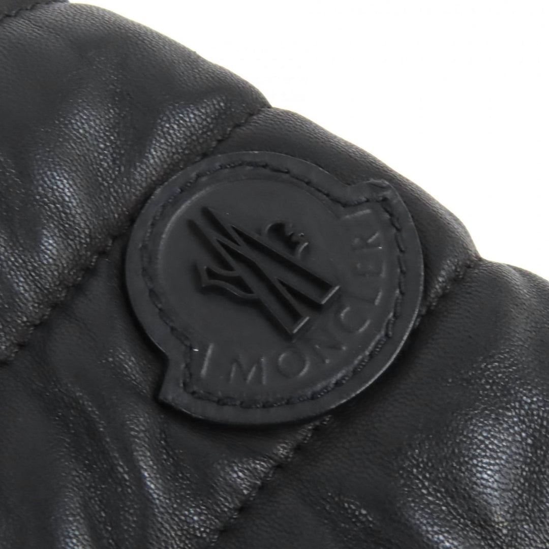 Great MONCLER Down jacket DIMITRI lambskin leather trim rider jacket 0