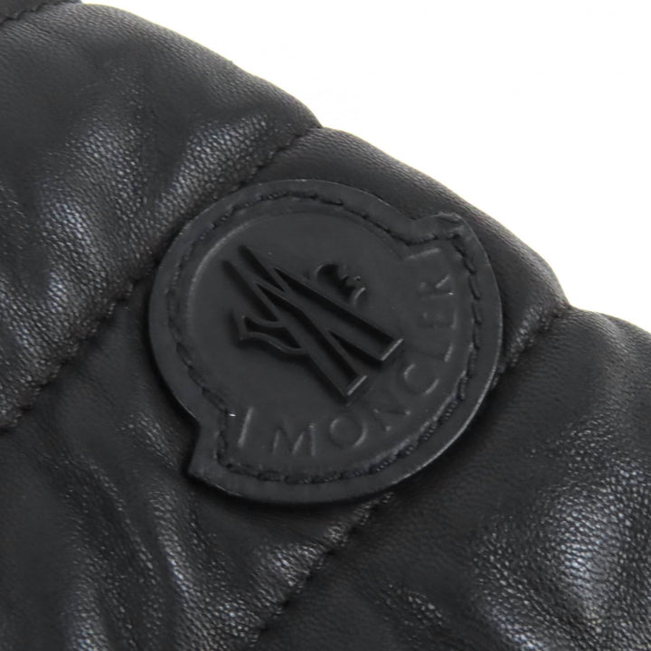 Great MONCLER Down jacket DIMITRI lambskin leather trim rider jacket 0