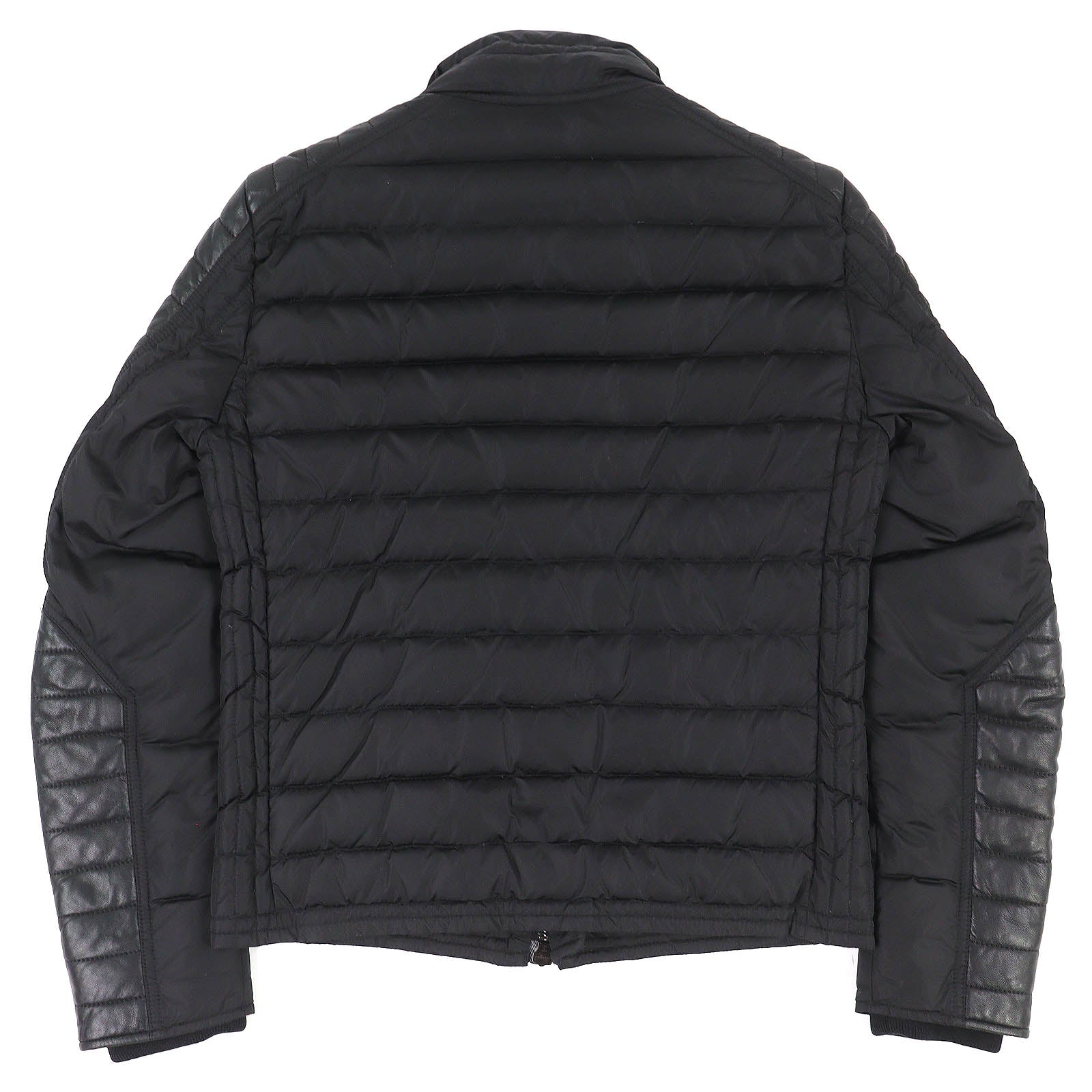 Great MONCLER Down jacket DIMITRI lambskin leather trim rider