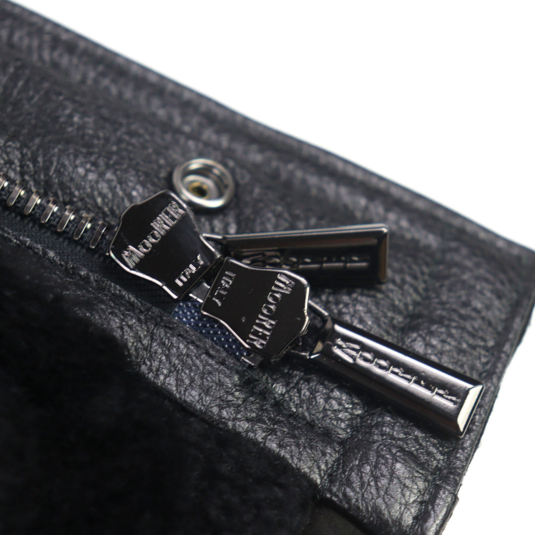 Very Good MOORER Mouton jacket ETTORE-ME Logo tab, stand collar, leather men 46