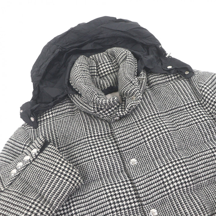 Excellent MONCLER Down jacket BESS GIACCA Prince of Wales Check