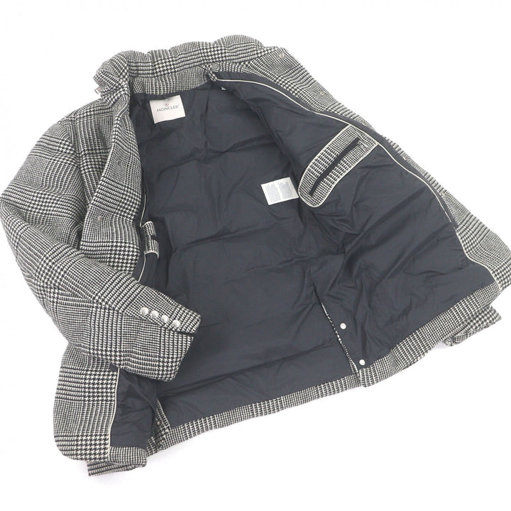 Excellent MONCLER Down jacket BESS GIACCA Prince of Wales Check