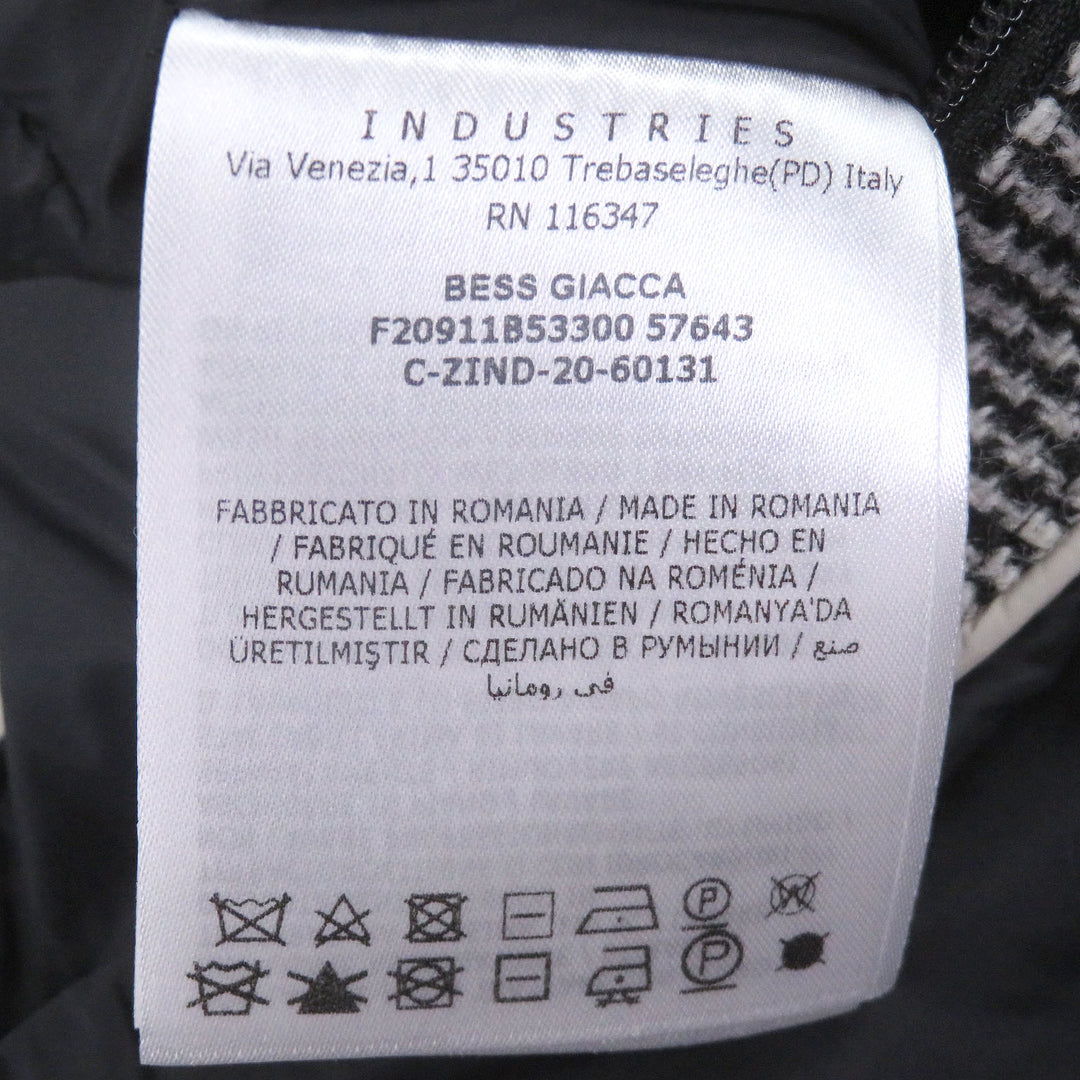 Excellent MONCLER Down jacket BESS GIACCA Prince of Wales Check