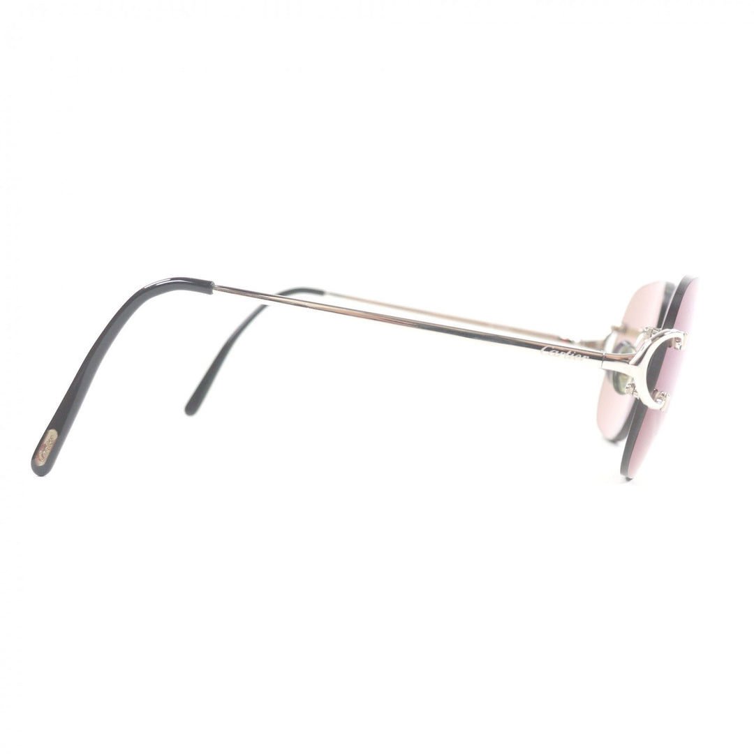 Great Cartier sunglasses 135 2C Decor Two-Point Silver mens