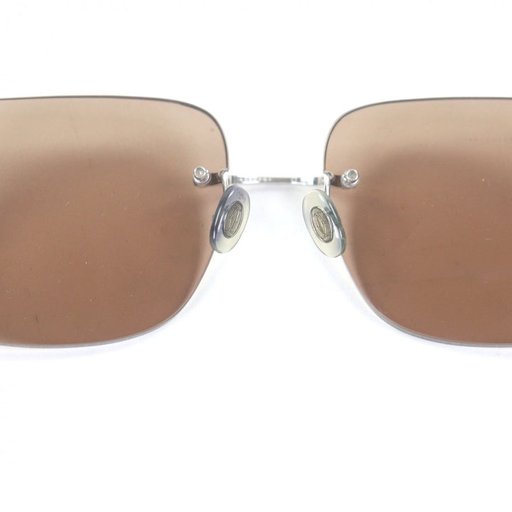 Great Cartier sunglasses 135 2C Decor Two-Point Silver mens