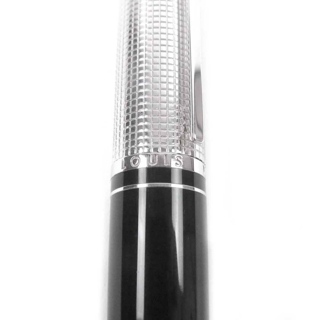 Great LOUIS VUITTON Ballpoint pen Dog Tracker Twist type Silver