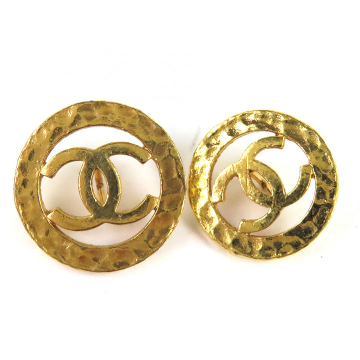 Great CHANEL COCO Mark gold buttons: 5 large, 10 small, total 15 gold