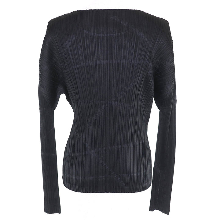 Excellent PLEATS PLEASE All-over print crew neck longsleeve T-shirt 4 PP43-JK785