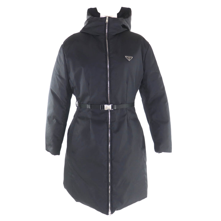 Pristine PRADA down coat black recycled polyamide Women 42 292077