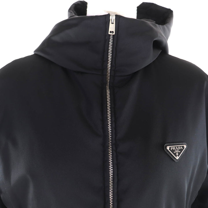 Pristine PRADA down coat black recycled polyamide Women 42 292077