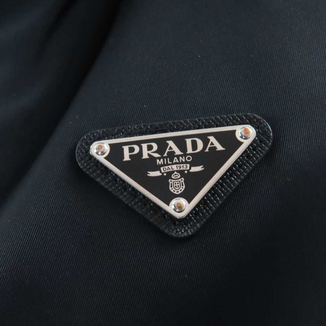 Pristine PRADA down coat black recycled polyamide Women 42 292077