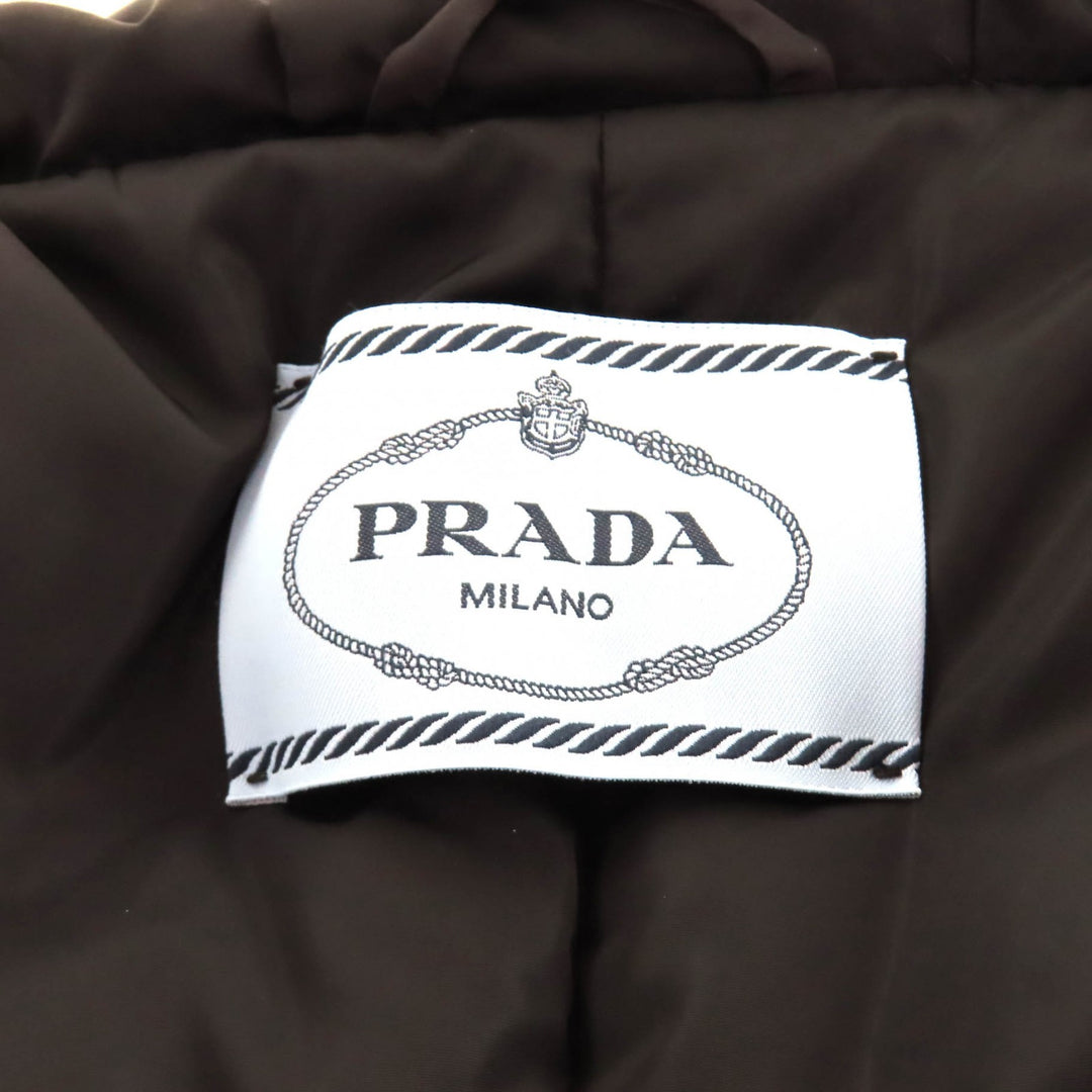 Pristine PRADA down coat black recycled polyamide Women 42 292077