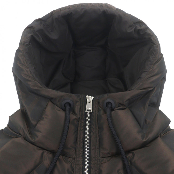 Excellent FENDI Down jacket Dark brown polyester mens 50 FAA911