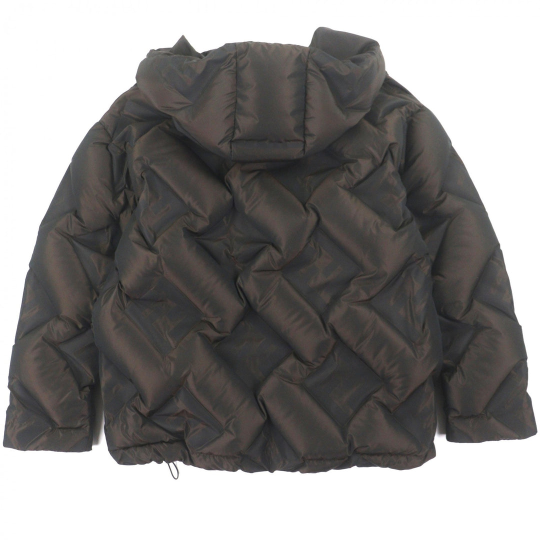 Excellent FENDI Down jacket Dark brown polyester mens 50 FAA911