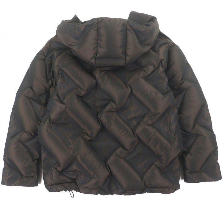 Excellent FENDI Down jacket Dark brown polyester mens 50 FAA911