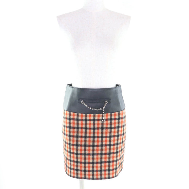 Excellent HERMES skirt Multi cashmere Women 34 3H0322DE