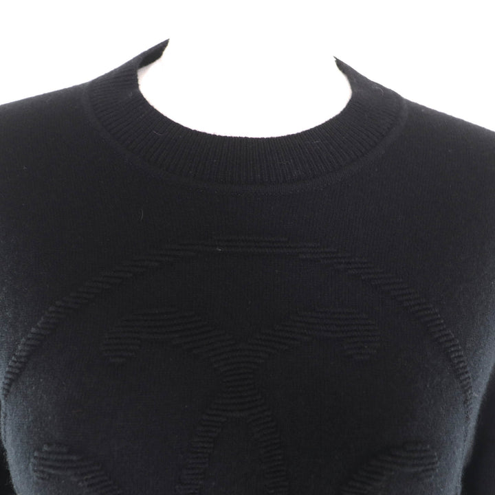 Pristine HERMES knit black cashmere Women 38 3H2653D1