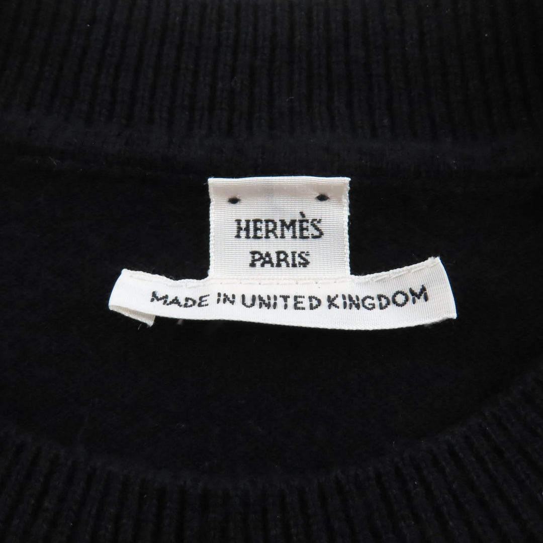 Pristine HERMES knit black cashmere Women 38 3H2653D1