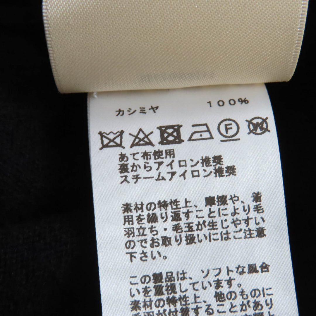 Pristine HERMES knit black cashmere Women 38 3H2653D1