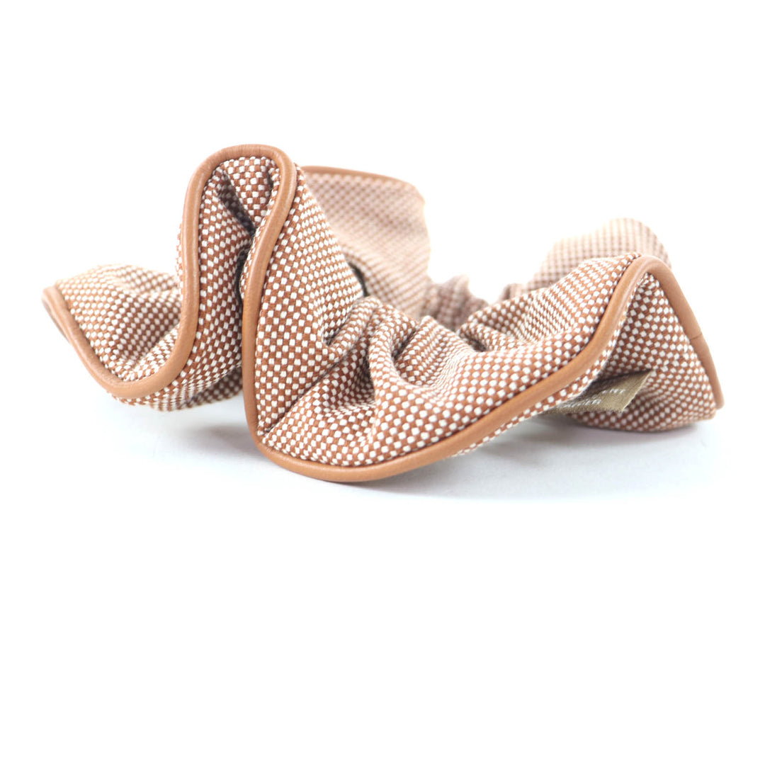 Excellent HERMES Shush Claudia Plan Air Serie Metal with Leather cotton Women