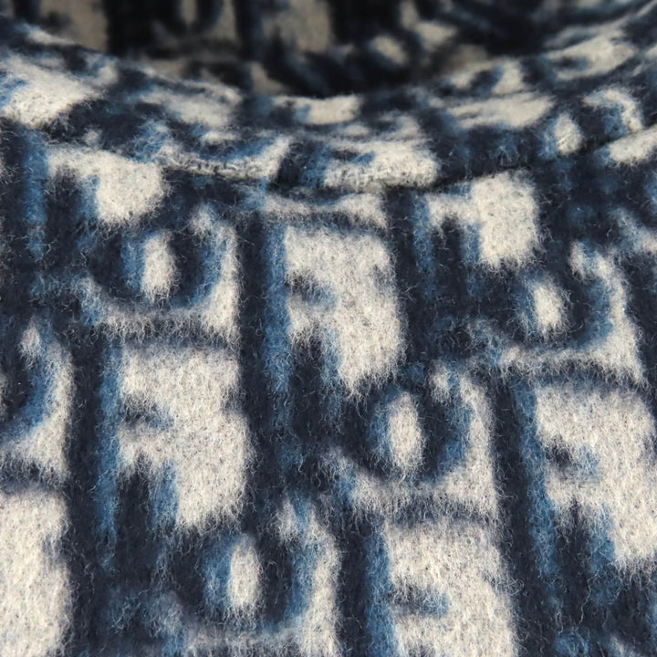 Great Christian Dior Casquette Oblique Navy wool Women 58 21DCH918I100