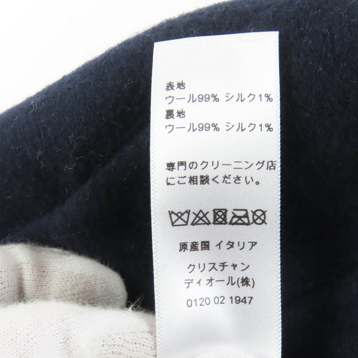 Great Christian Dior Casquette Oblique Navy wool Women 58 21DCH918I100