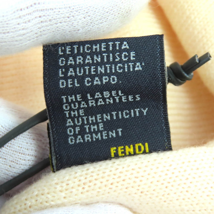 Pristine FENDI Knit cap Zucca Pattern Knit Hat pink wool Women FXL513