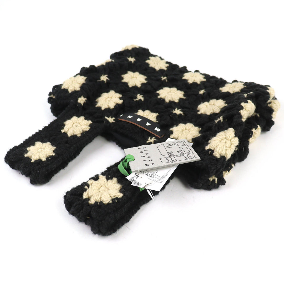 Pristine MARNI MARNI MARKET Crochet Mini Fish Bag Twinhandle knit bag SHMH0147M1
