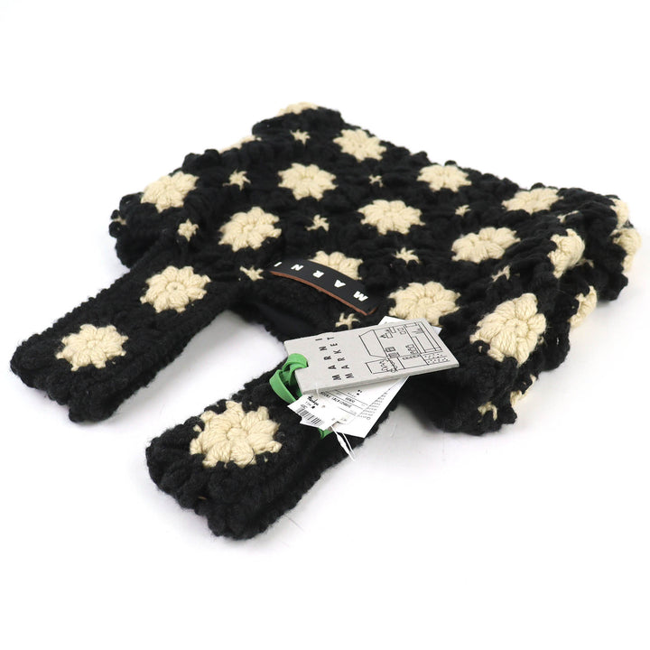 Pristine MARNI MARNI MARKET Crochet Mini Fish Bag Twinhandle knit bag SHMH0147M1