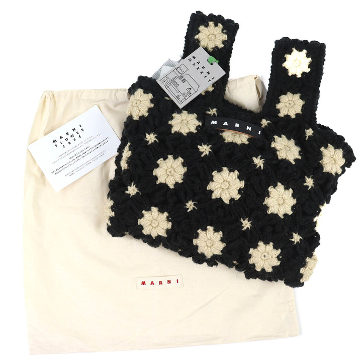 Pristine MARNI MARNI MARKET Crochet Mini Fish Bag Twinhandle knit bag SHMH0147M1