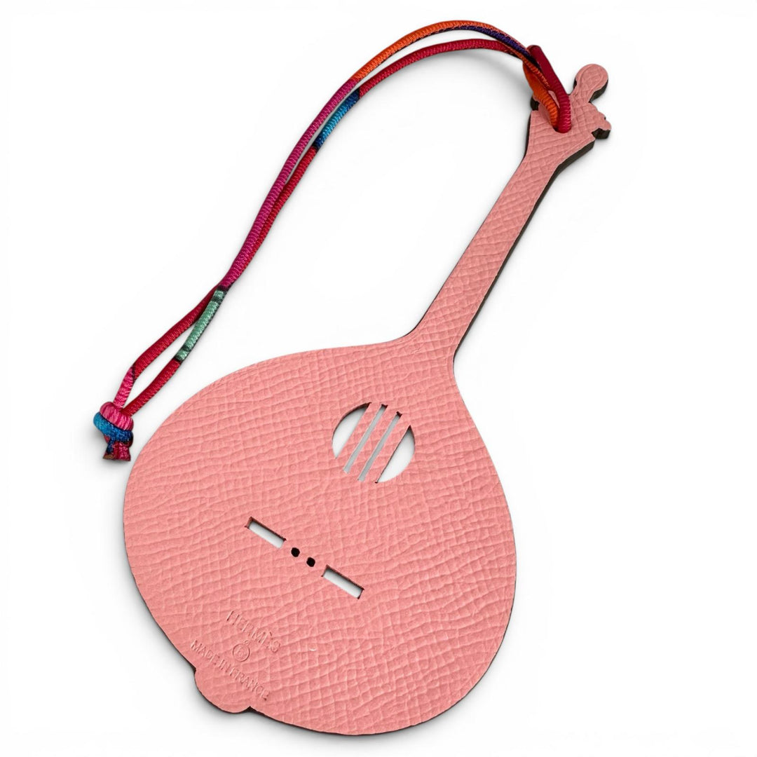 Pristine HERMES charm Petit Assi guitar pink leather Women