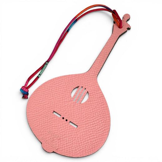 Pristine HERMES charm Petit Assi guitar pink leather Women