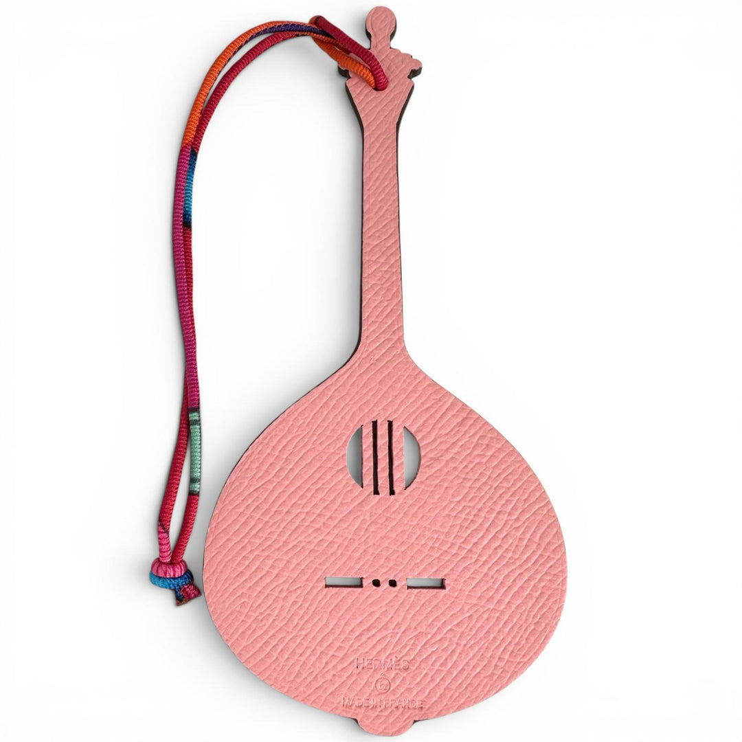 Pristine HERMES charm Petit Assi guitar pink leather Women