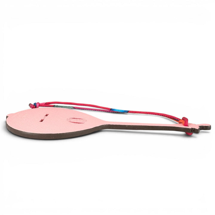 Pristine HERMES charm Petit Assi guitar pink leather Women