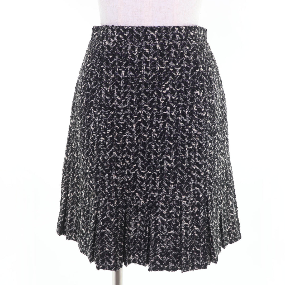 Excellent CHANEL two-piece set COCO Button Tweed Jacket Skirt 38 97A P09701