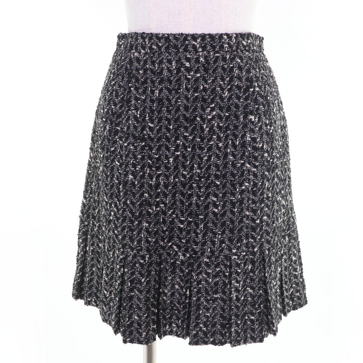 Excellent CHANEL two-piece set COCO Button Tweed Jacket Skirt 38 97A P09701