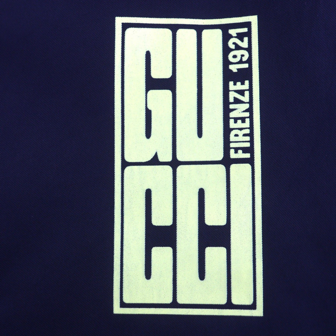 Great GUCCI mountain hoodie Navy Nylon mens 44 787200