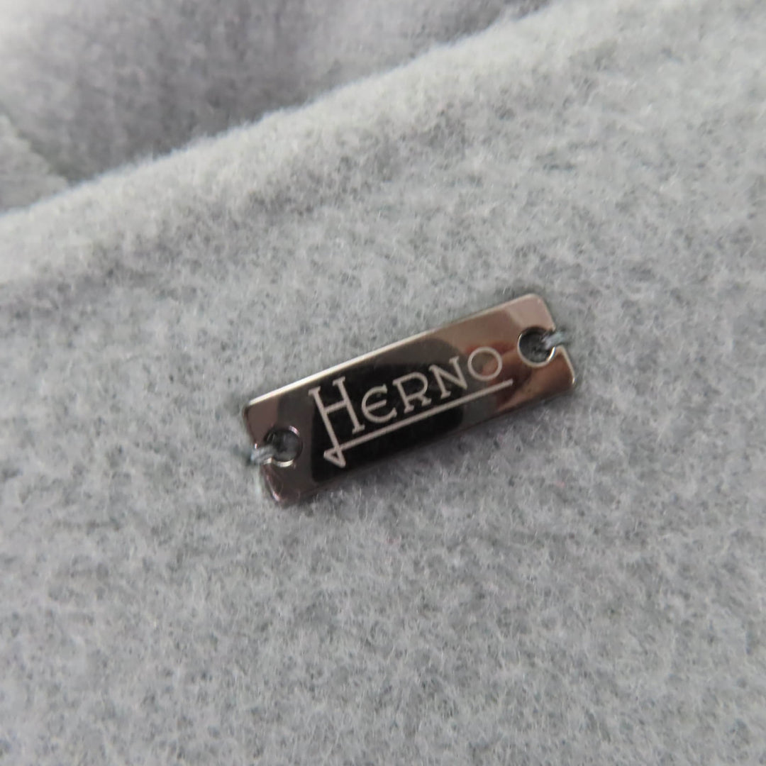 Pristine Herno coat Padded liner with hood blue wool Women 40 CA000535D