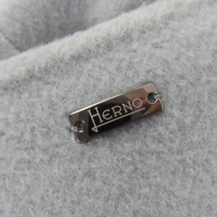 Pristine Herno coat Padded liner with hood blue wool Women 40 CA000535D