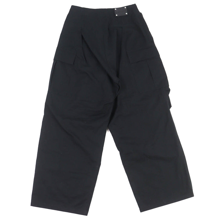 Great Alexander McQueen cargo pants Logo Leather Patch Wide Leg black 46 801284