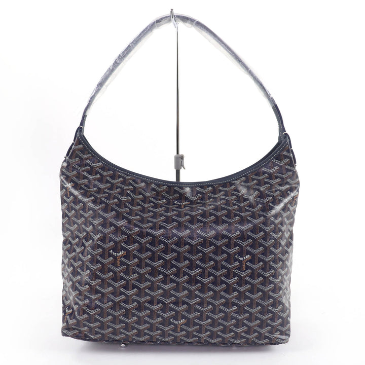 Pristine GOYARD Shoulder Bag Boheme Hobo Bag With porch Navy Gojardin Canvas