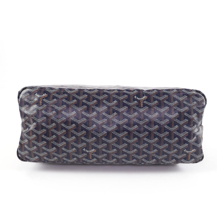 Pristine GOYARD Shoulder Bag Boheme Hobo Bag With porch Navy Gojardin Canvas